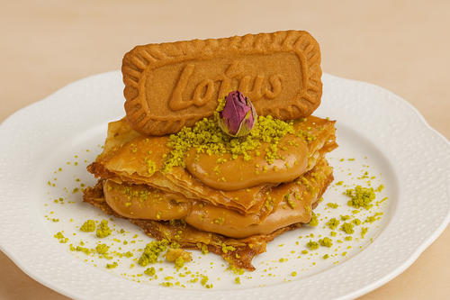 Biscoff Pistachio Baklava